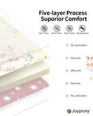 Joypony baby play mat crafted with XPE foam for safe, cushioned floor time.