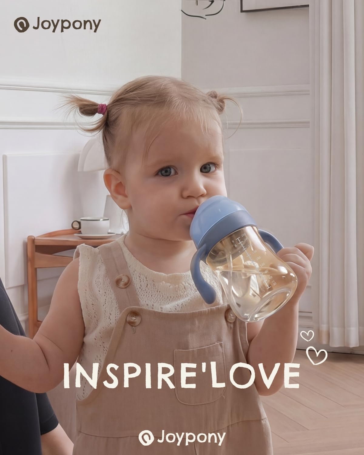 Joypony no-spill design reduces mess during busy mealtimes.