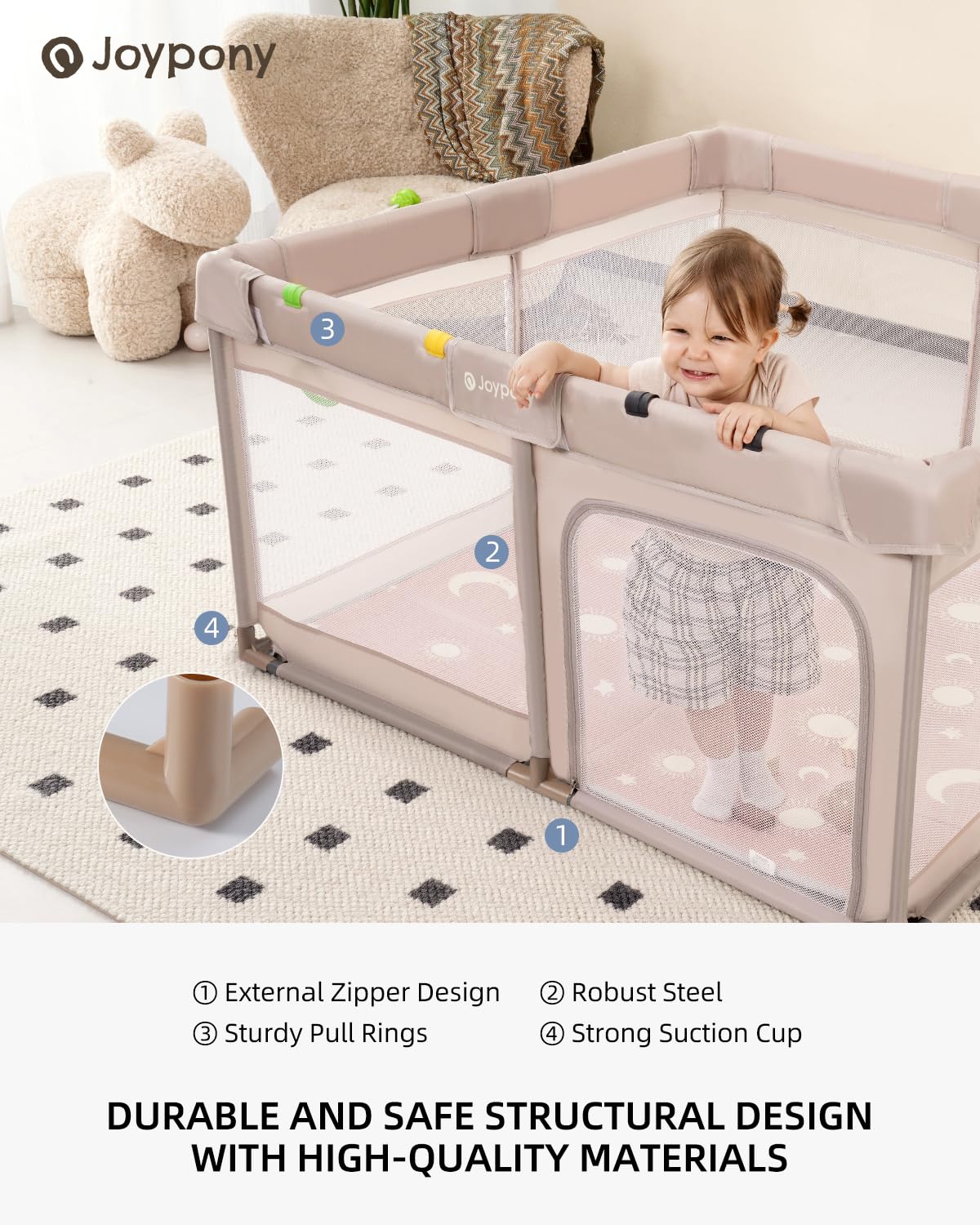 Joypony 50-inch square play area for simultaneous play