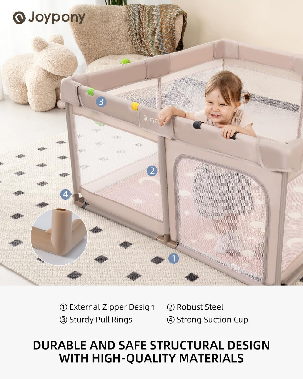 Joypony 50-inch square play area for simultaneous play