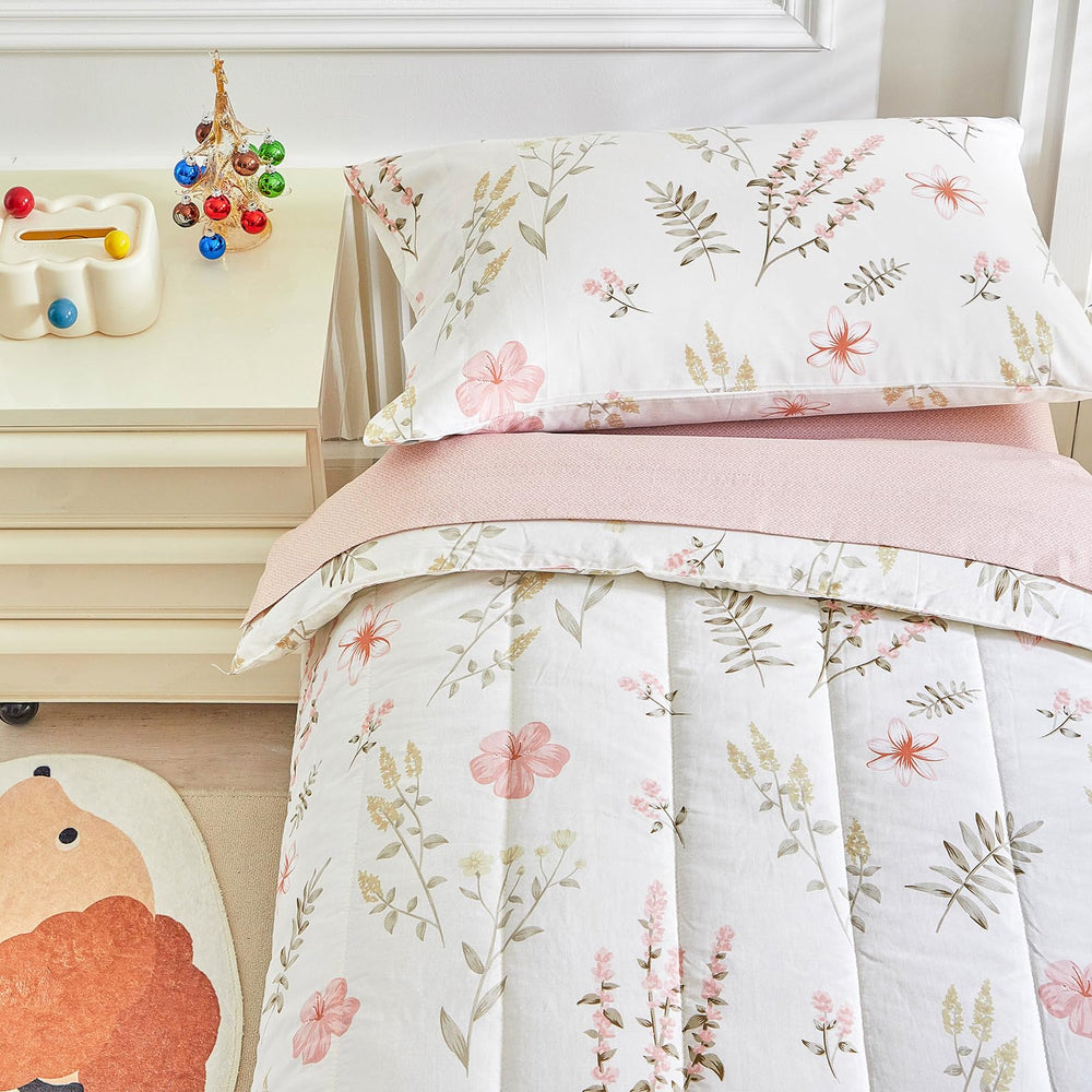Joyreap flat top sheet 45x60 adds breathable cotton comfort.