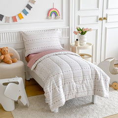 Joyreap reversible comforter and pillowcase promote a cozy bedtime routine.