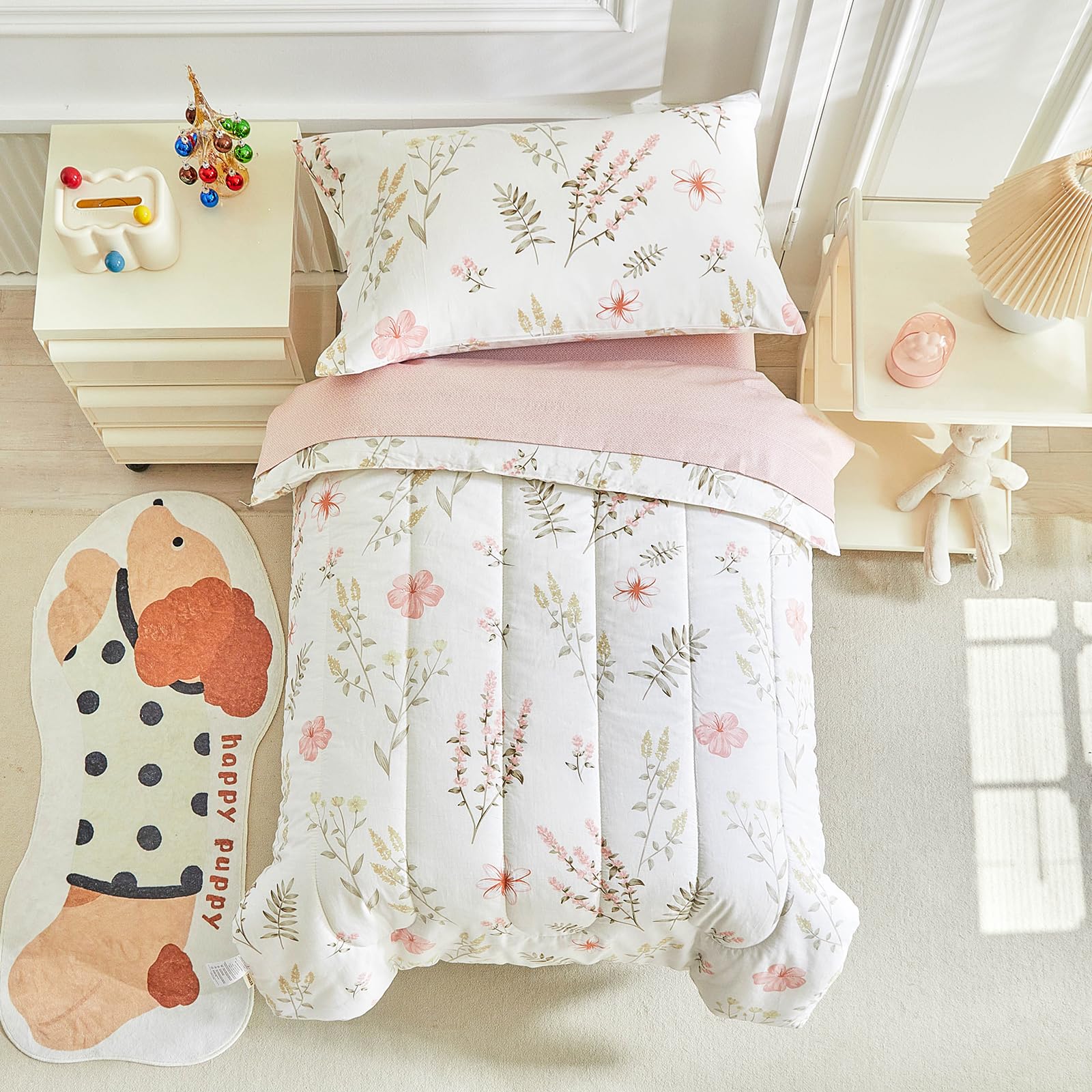 Joyreap reversible pillowcase 20x30 pairs with toddler sheet.