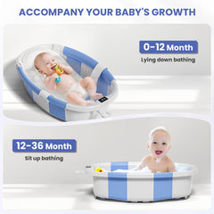 JoyYum digital thermometer shows bath water temperature for safer soaks.