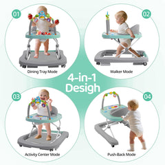 Jozhixiao baby walker folded with arm for easy storage