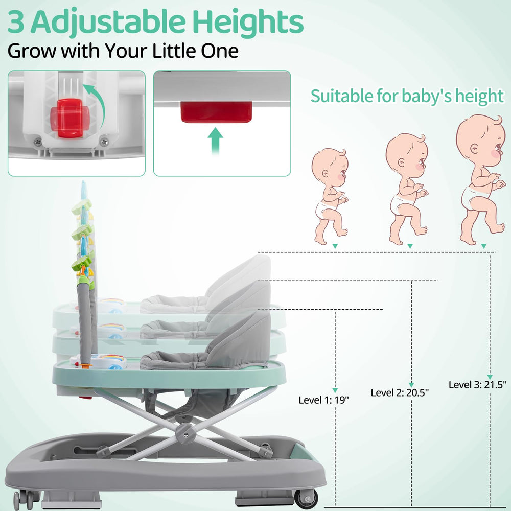 Jozhixiao walker featuring six non-slip pads for safety