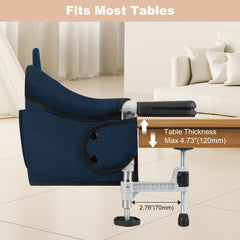 JOZZVE Hook On High Chair clip-on assembly shows quick setup.