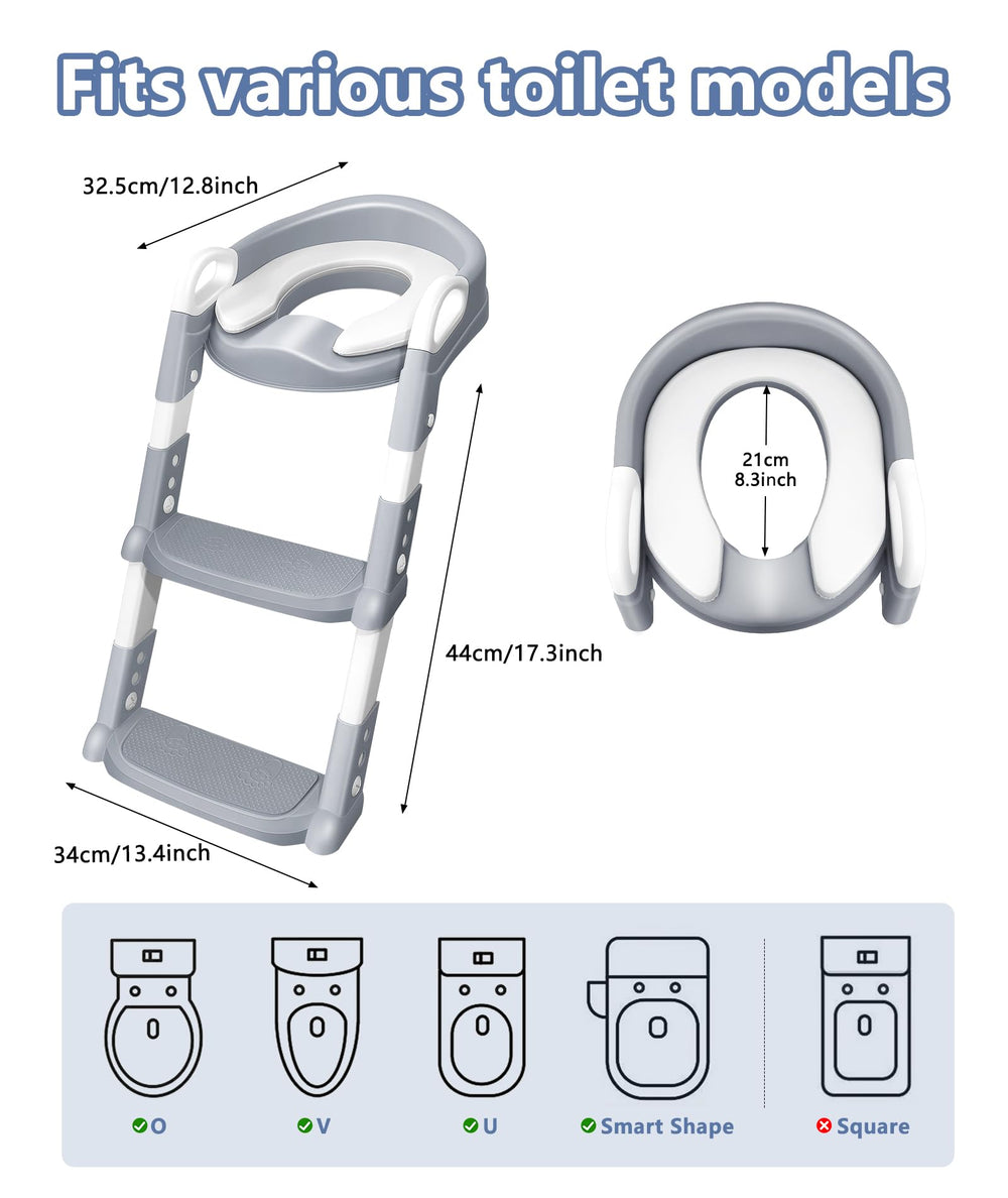 JPart potty seat easy-assembly for quick setup on most toilets.