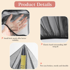 JQCOVEI stroller net in use outdoors keeps insects at bay while you explore.