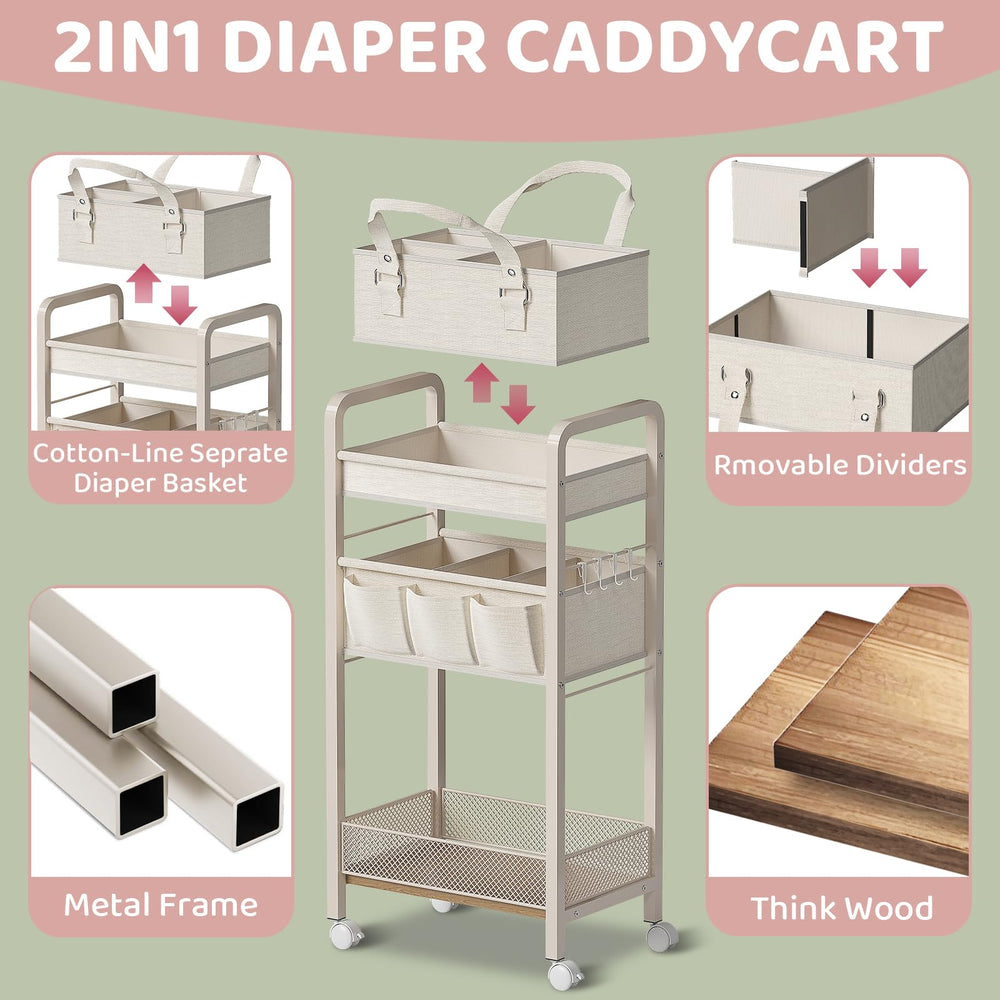 JRANBRJS versatile baby cart suits nursery, living room, or car trips