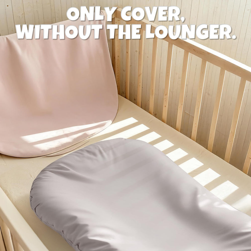 JROUTH removable cover for quick changes on a baby lounger.