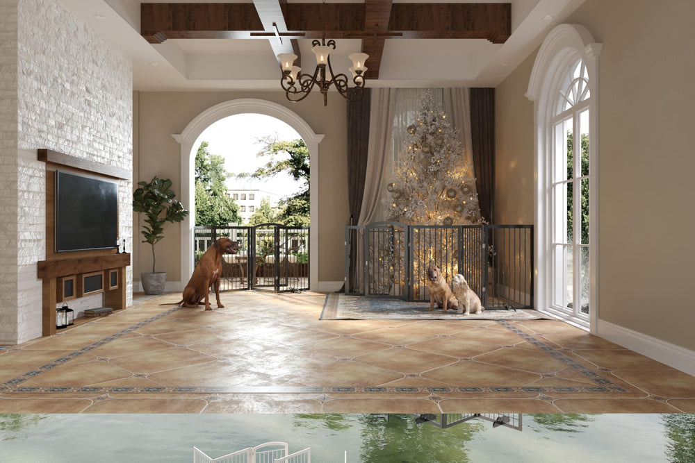 JSB anti-scratch bottom pads protect floors during setup and use.