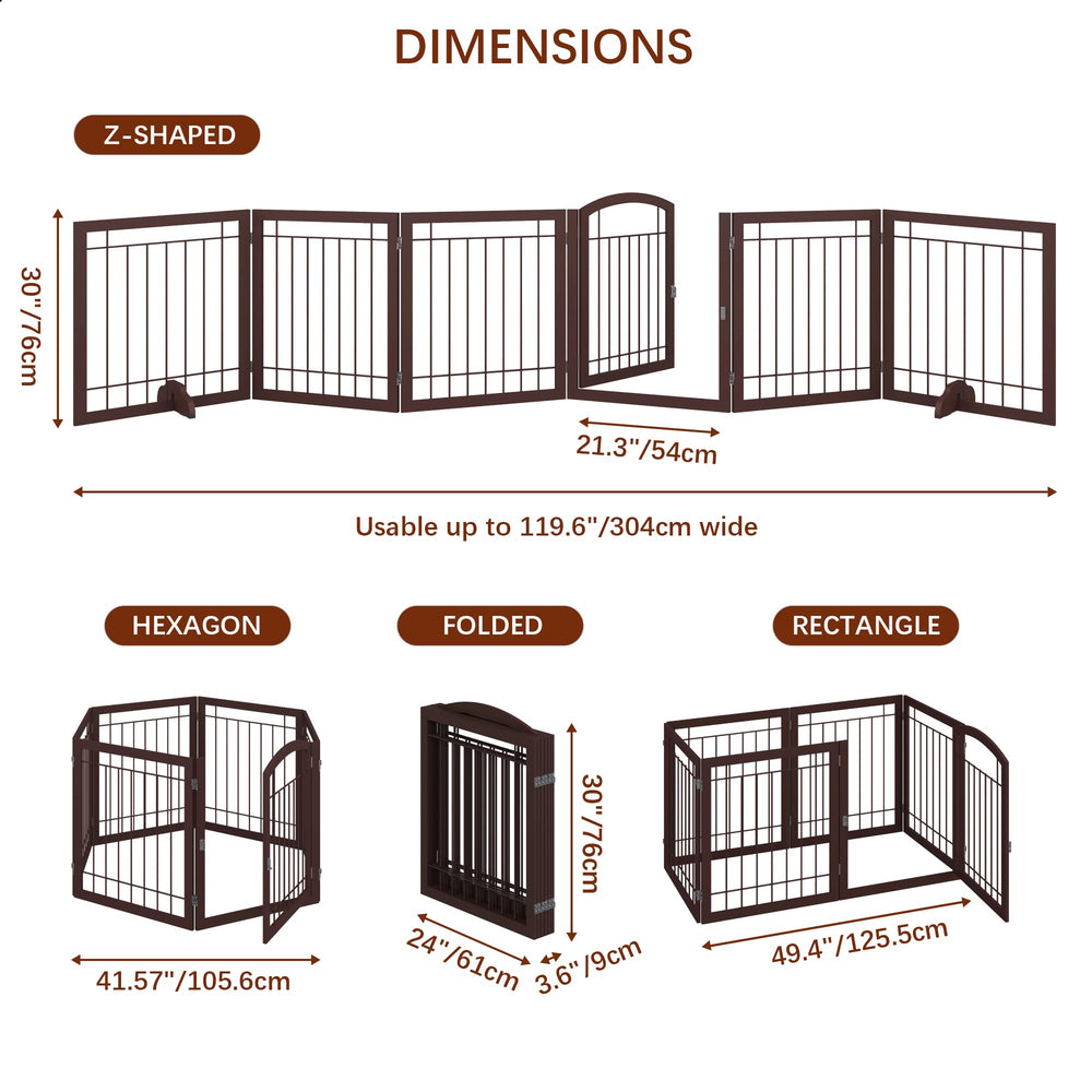 JSB gate with anti-scratch pads protects floors during use.