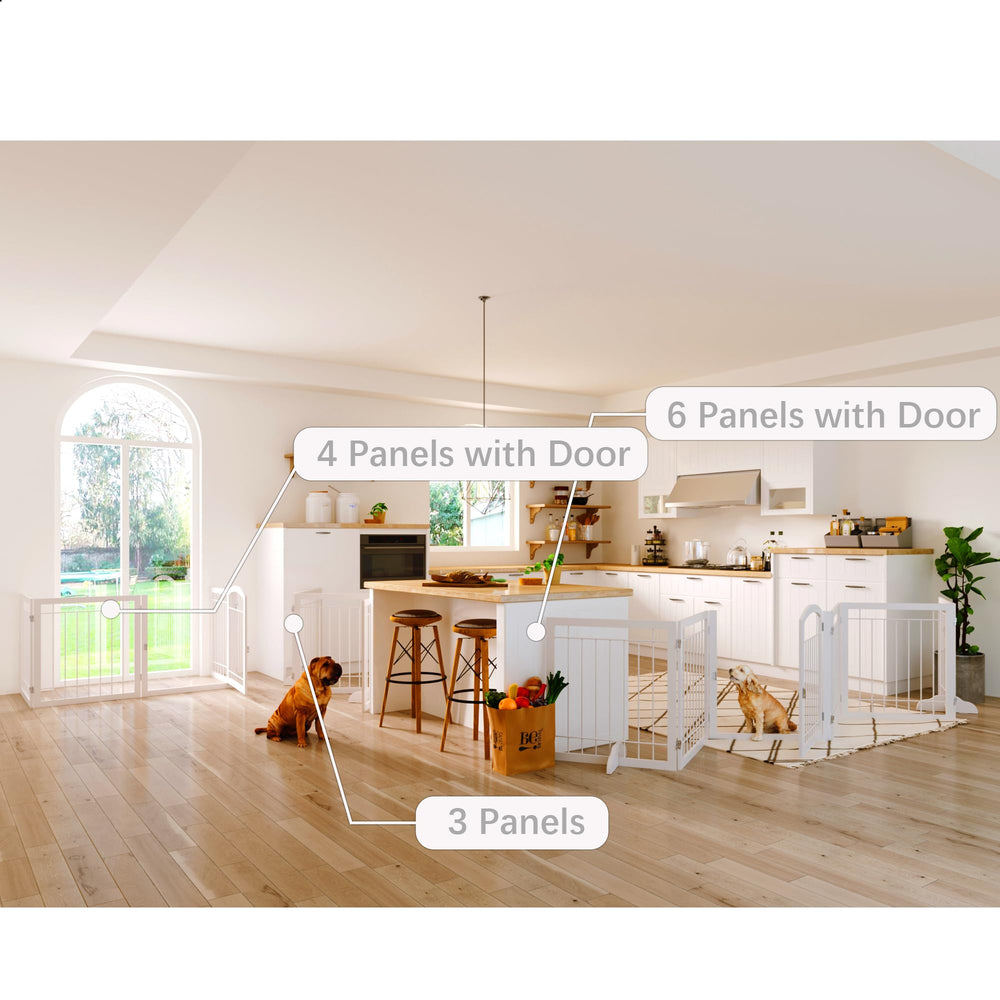JSB anti-scratch pads protect floors while keeping the gate stable.
