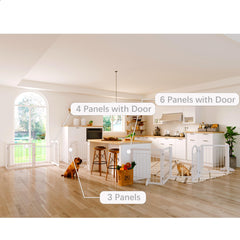 JSB anti-scratch pads protect floors while keeping the gate stable.