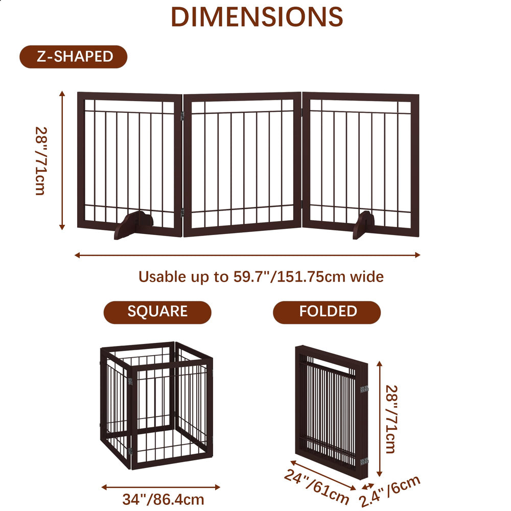 JSB collapsed gate ready for compact storage when not in use.