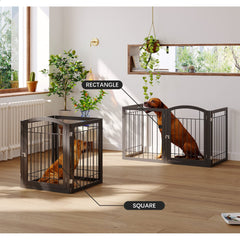 JSB door walk-through feature enables convenient pet passage through the gate.