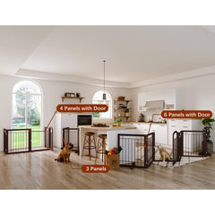 JSB gate folding design folds flat for compact storage and quick setup.