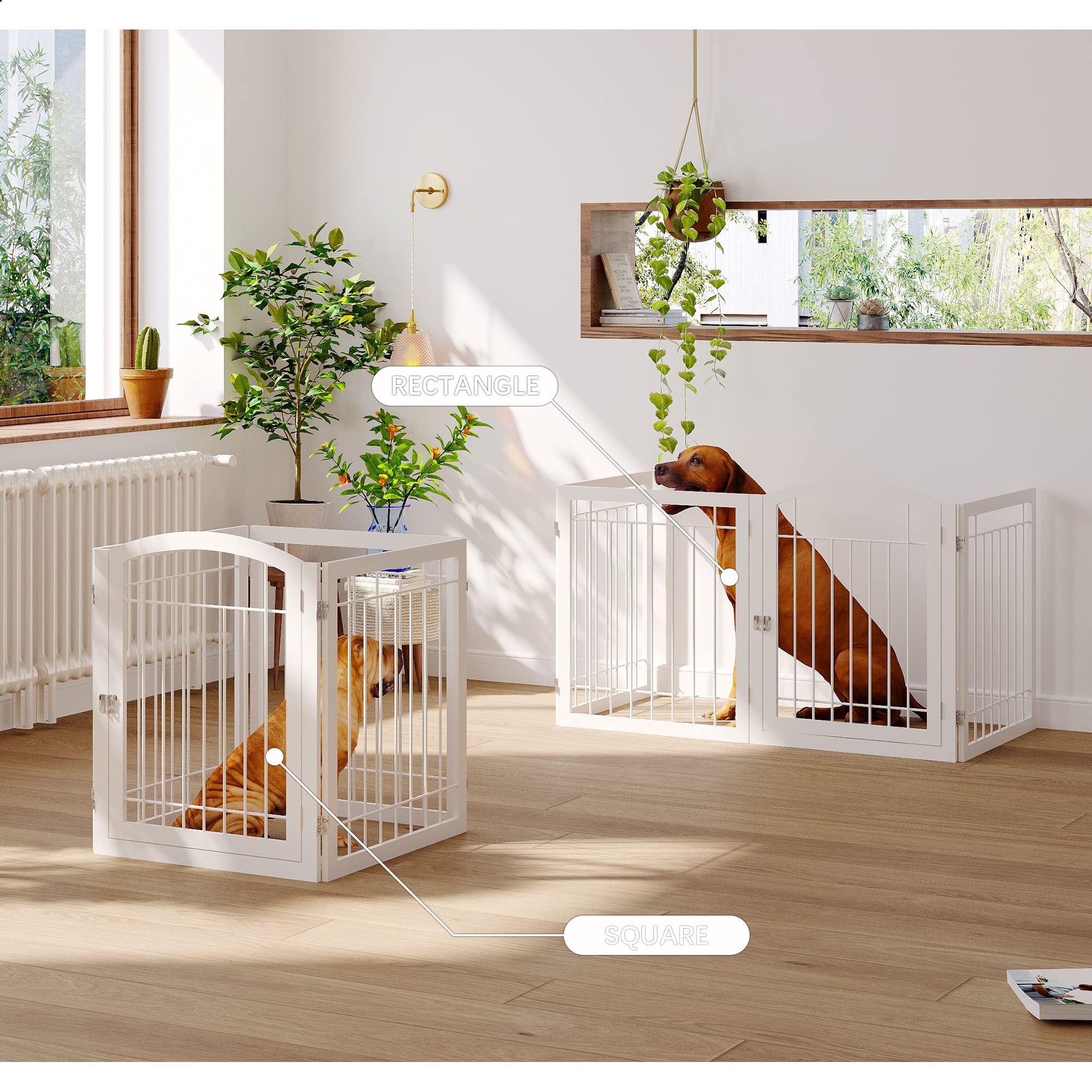 JSB freestanding gate folds for compact storage and quick setup