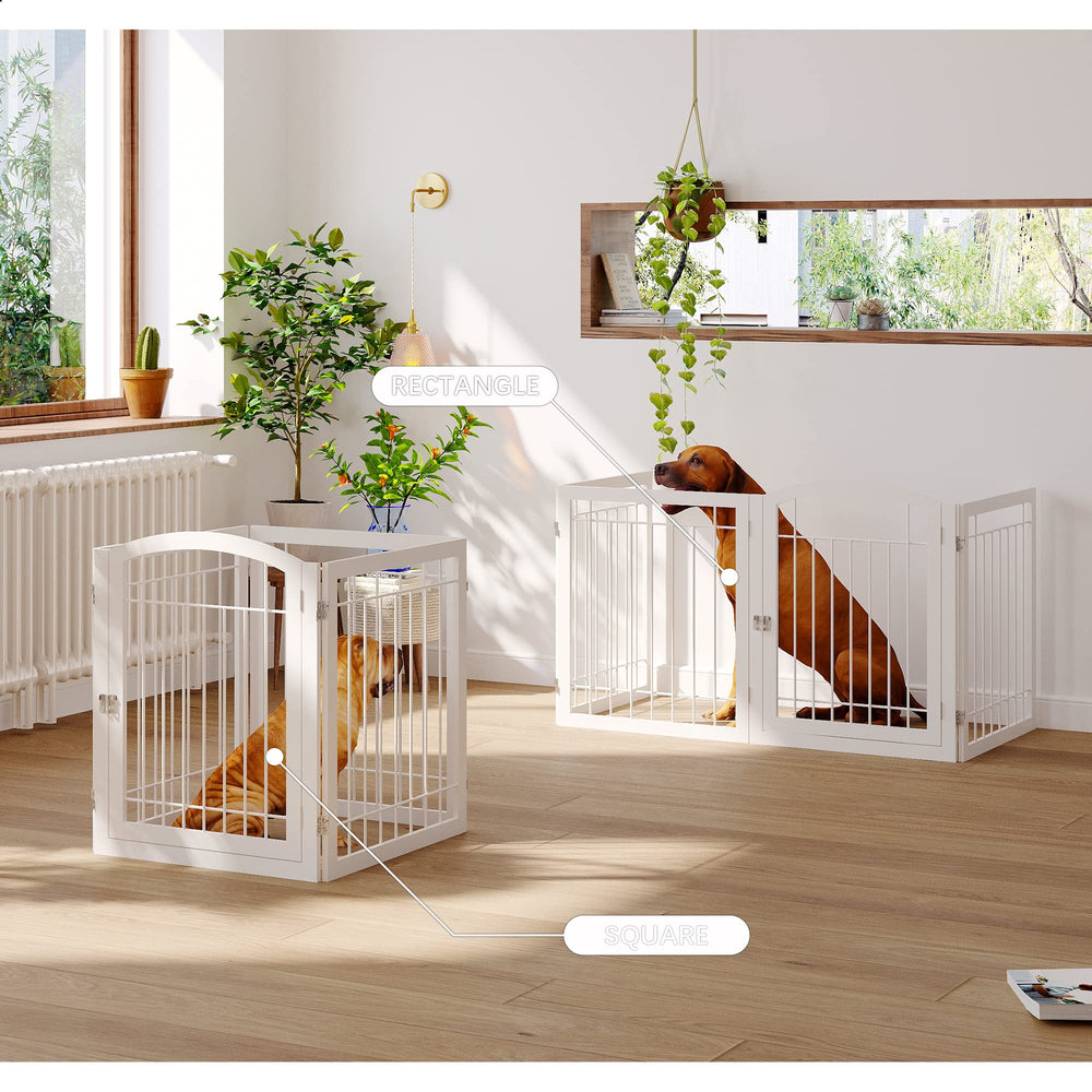 JSB freestanding gate folds for compact storage and quick setup