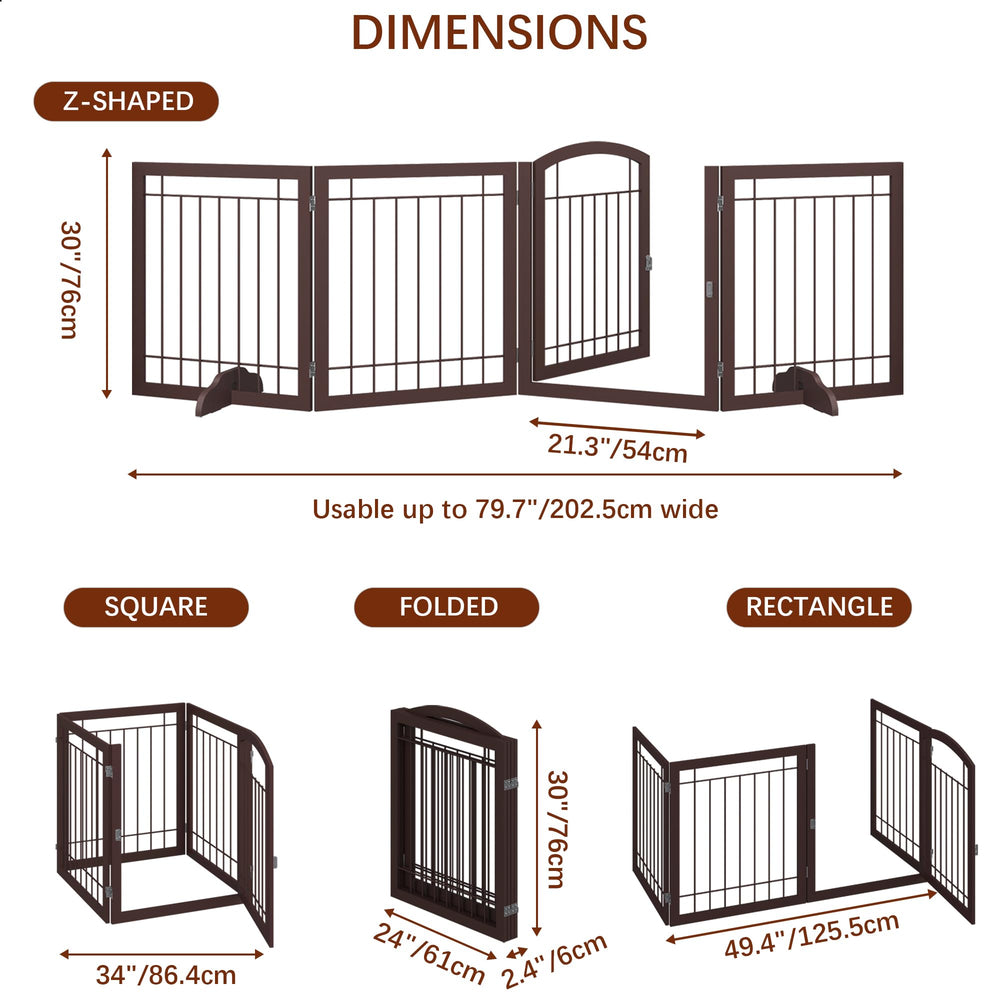 JSB espresso finish dog gate offers a sleek home look