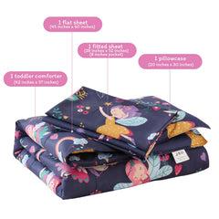 JSD Fairy toddler bedding set top sheet breathable microfiber for cozy mornings