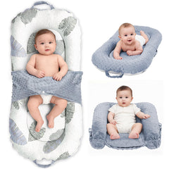 JSTPRO Baby Lounger foldable with cover shows portable setup for on-the-go calm