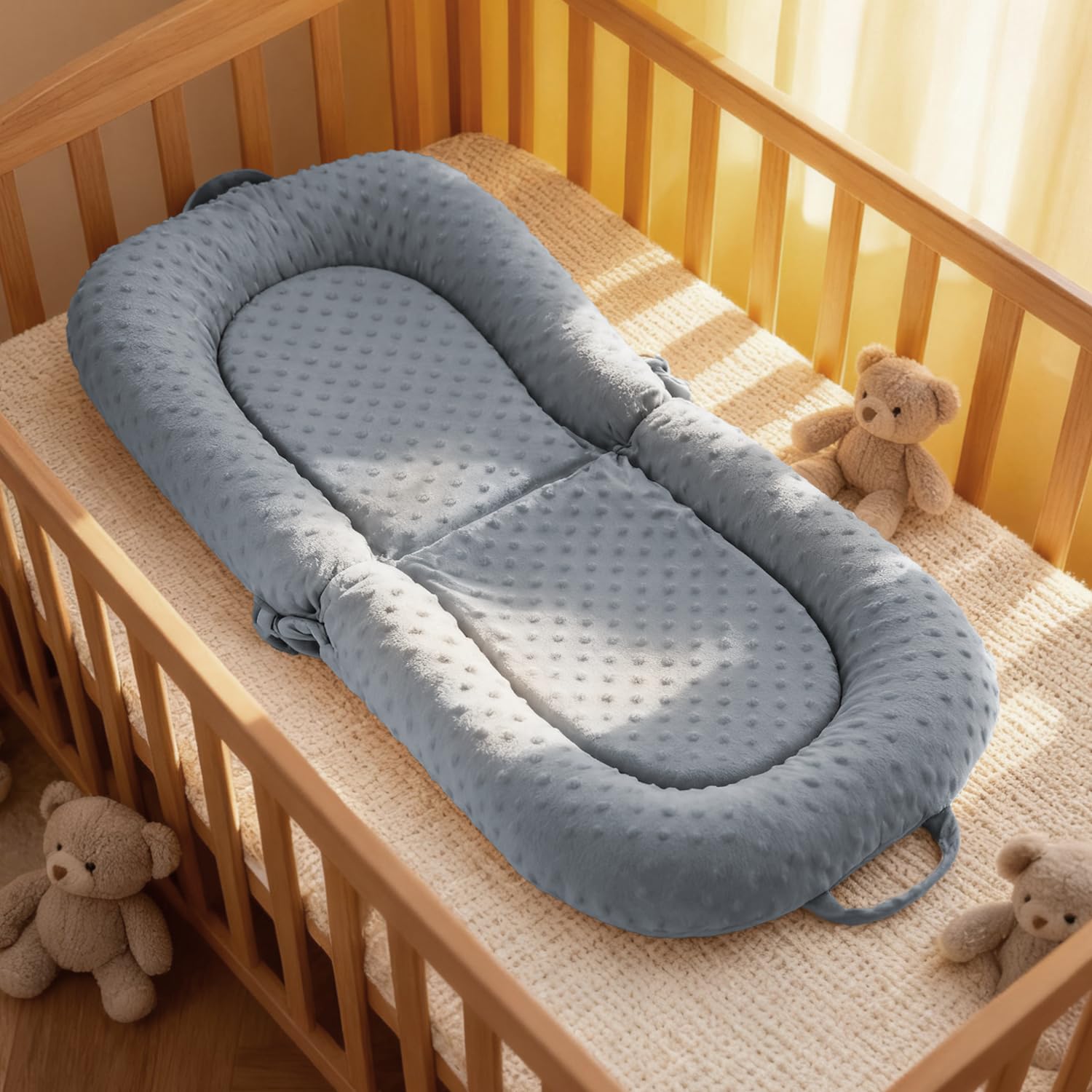 JSTPRO Baby Lounger arrives vacuum-packed, expanding fully after 24 hours