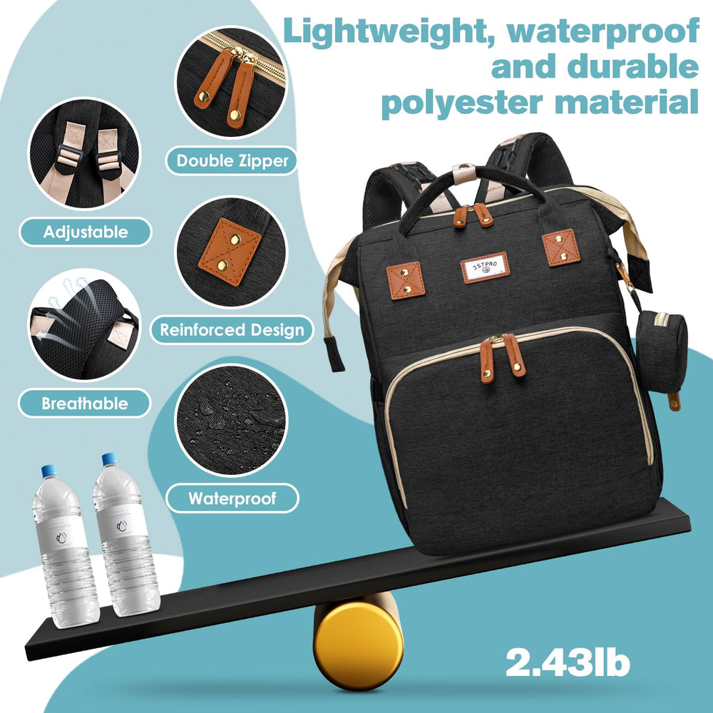 JSTPRO ergonomic back design supports comfortable daily use with versatile carry options.