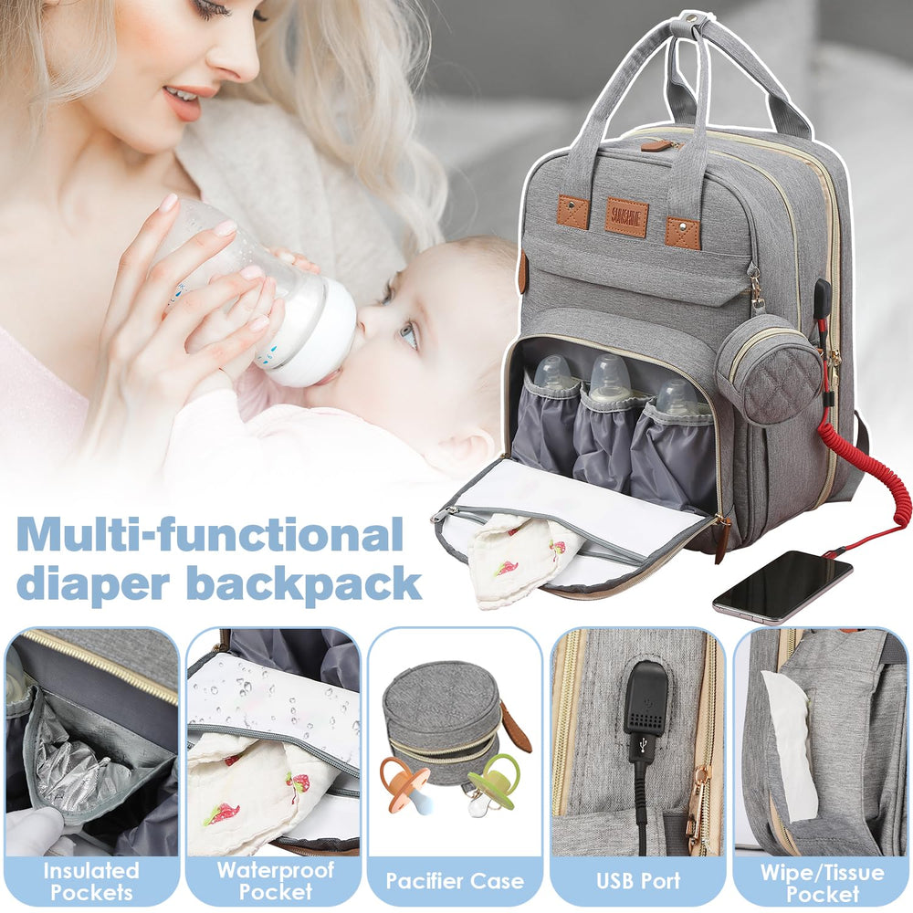 JSTPRO diaper bag backpack stroller buckles for stroller attachment