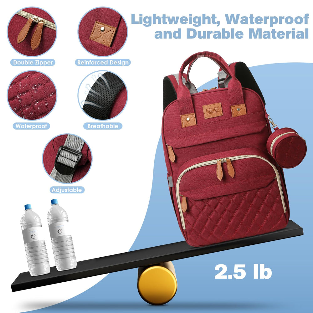 JSTPRO stroller buckle hanger lets you attach the bag to a stroller easily.