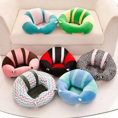 Juaugusep baby sit-up chair 360 bumper keeps baby secure and comfy.