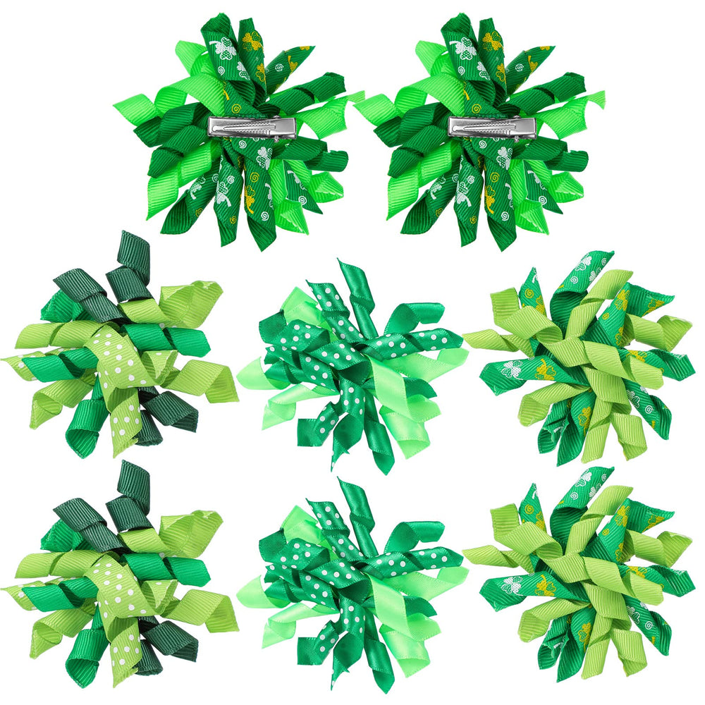 Juexica St Patrick's Day hair bow clip adds festive flair for girls.