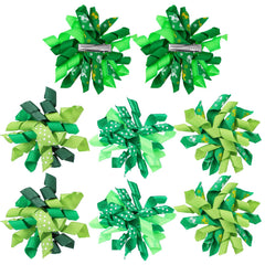 Juexica St Patrick's Day hair bow clip adds festive flair for girls.