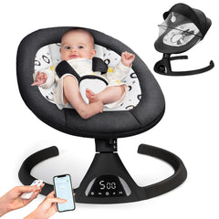 juitoy baby swing frame front view showing portable design for easy setup