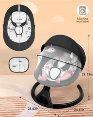 juitoy baby swing mosquito net protects during outdoor use