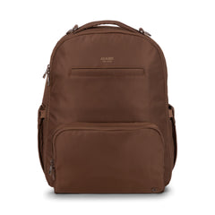 JuJuBe Classic Diaper Backpack Espresso front view with organized compartments for quick access.