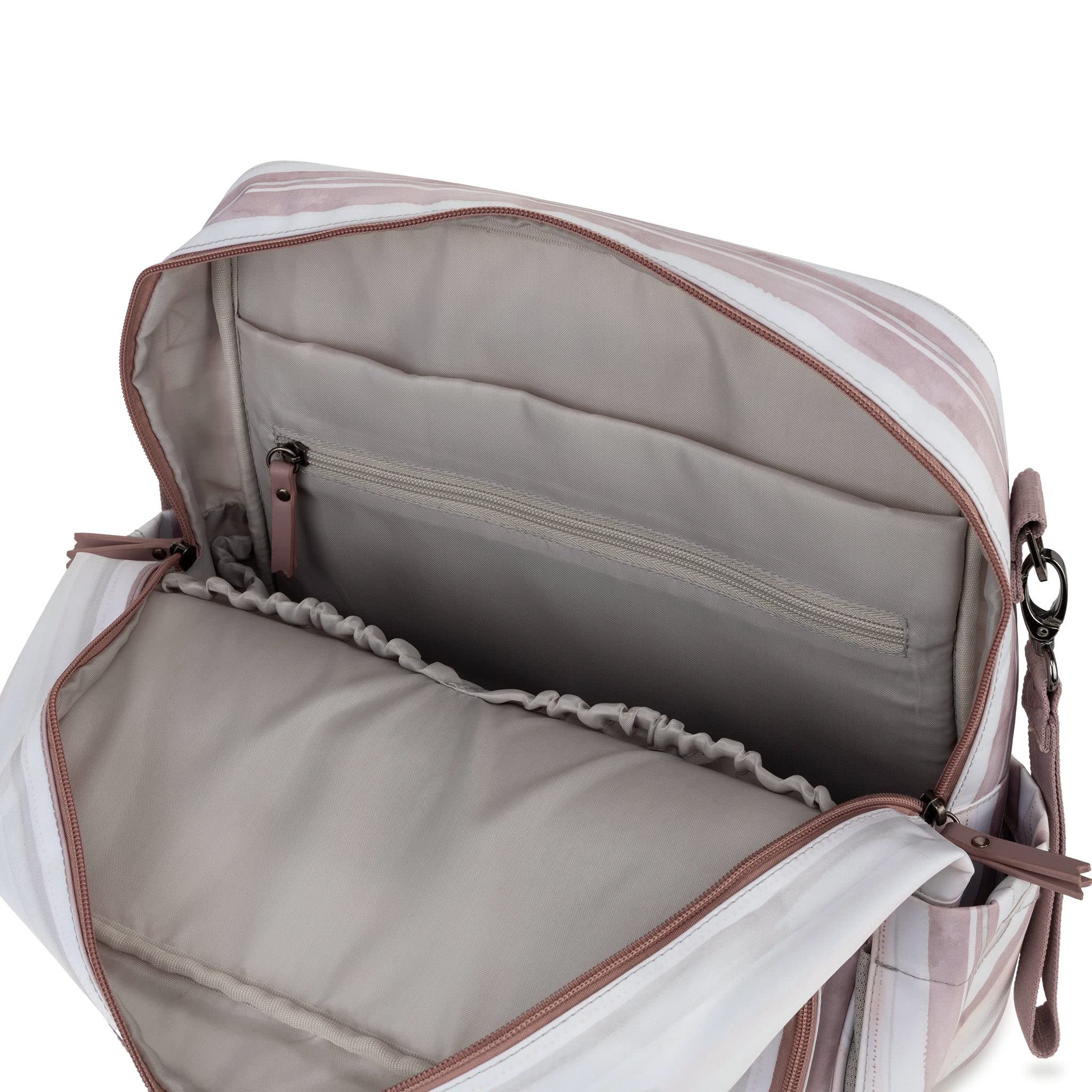 JuJuBe Nature Babe interior organization shows 13 pockets for essentials.