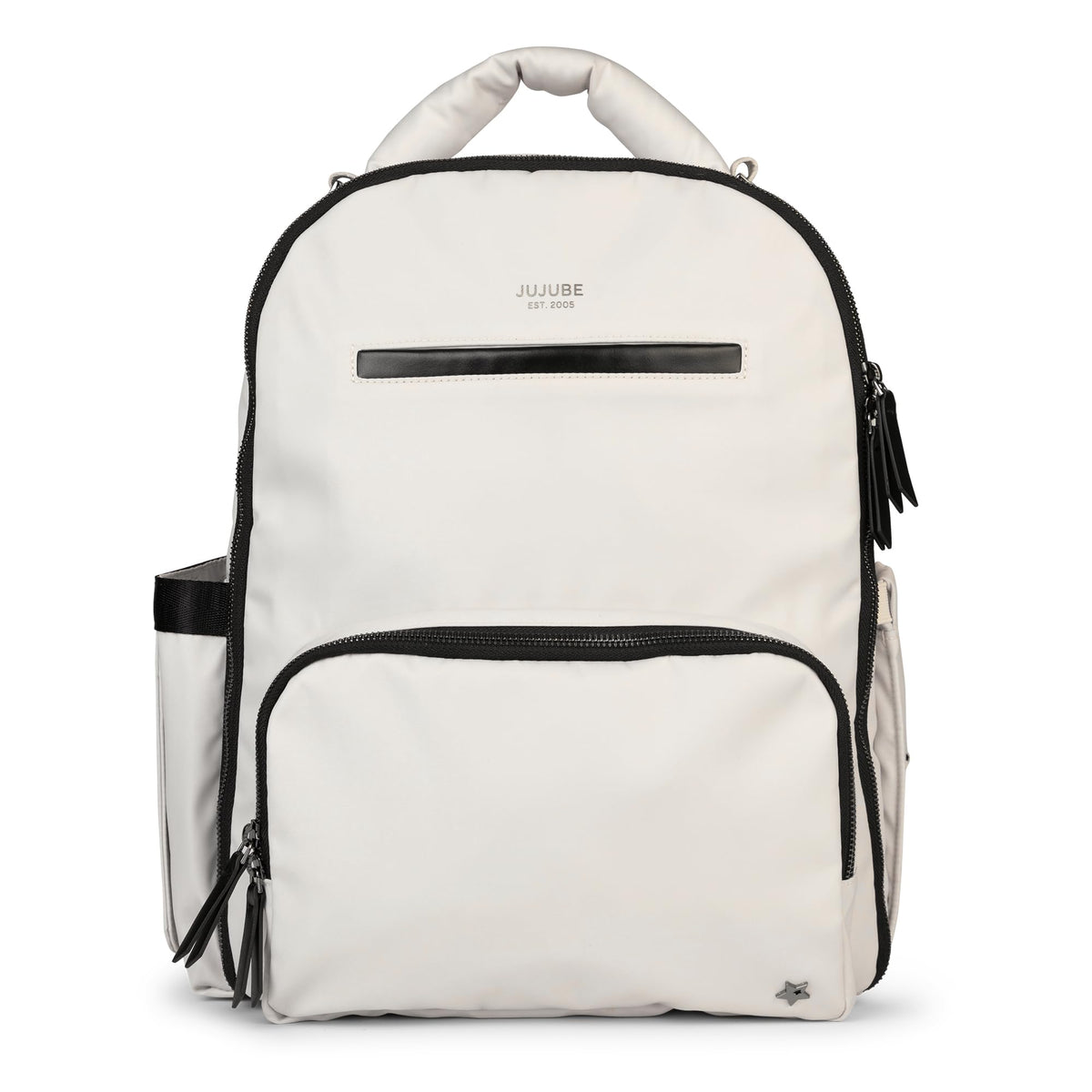 JuJuBe x Witney Carson Classic Backpack with changing pad for on-the-go diaper changes.