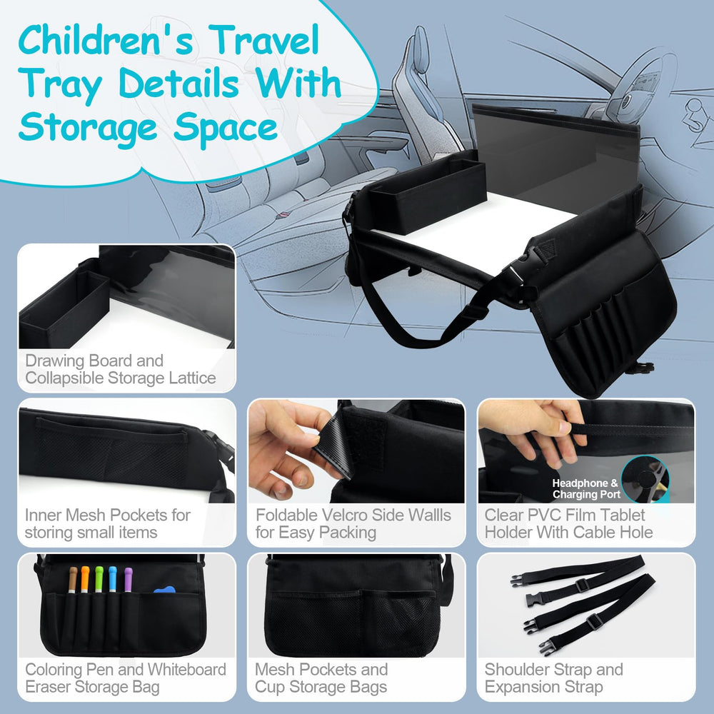 Julaiwy tray with 39 inch straps fits most car seats securely