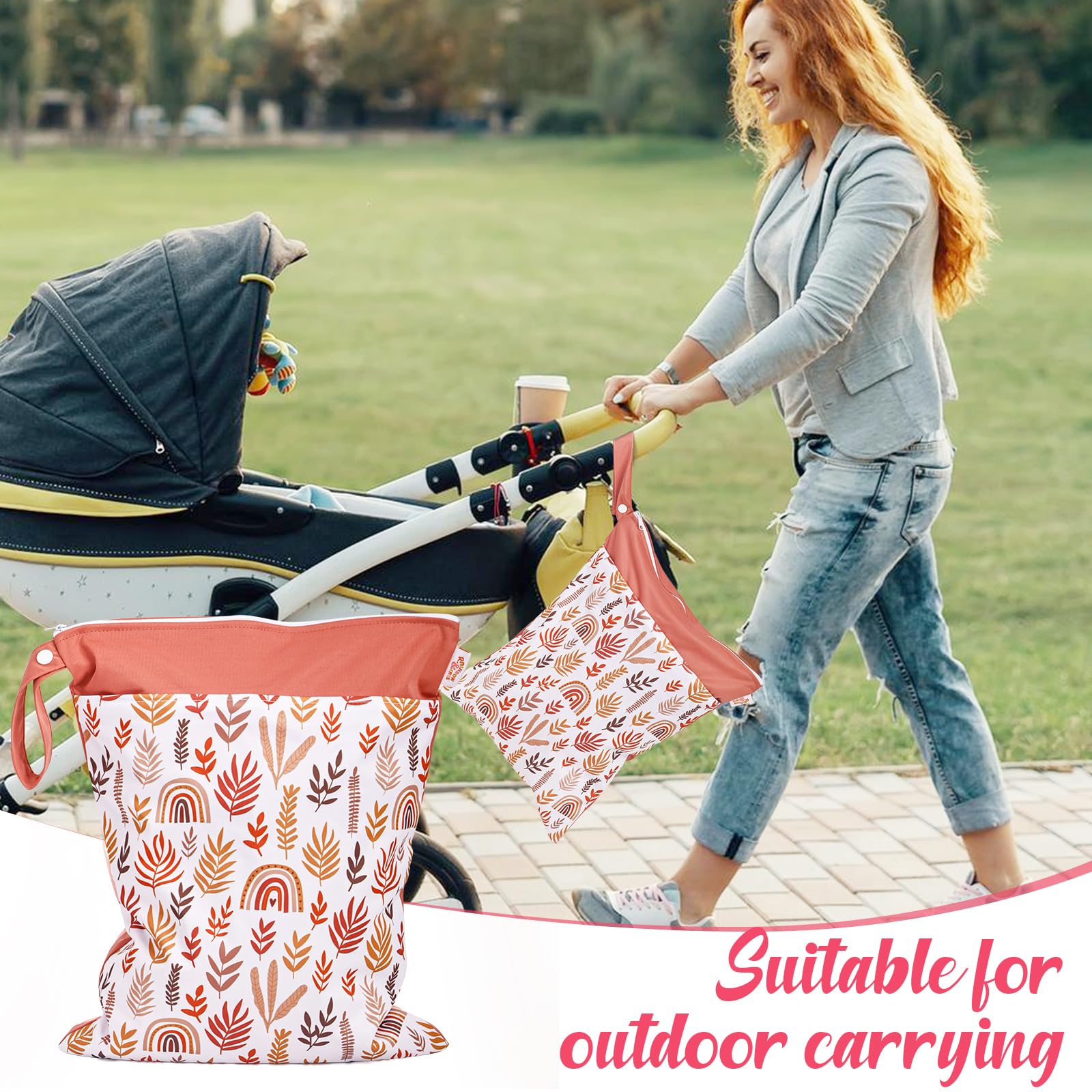JuleLyn wet bag features rust-proof zippers that glide smoothly.