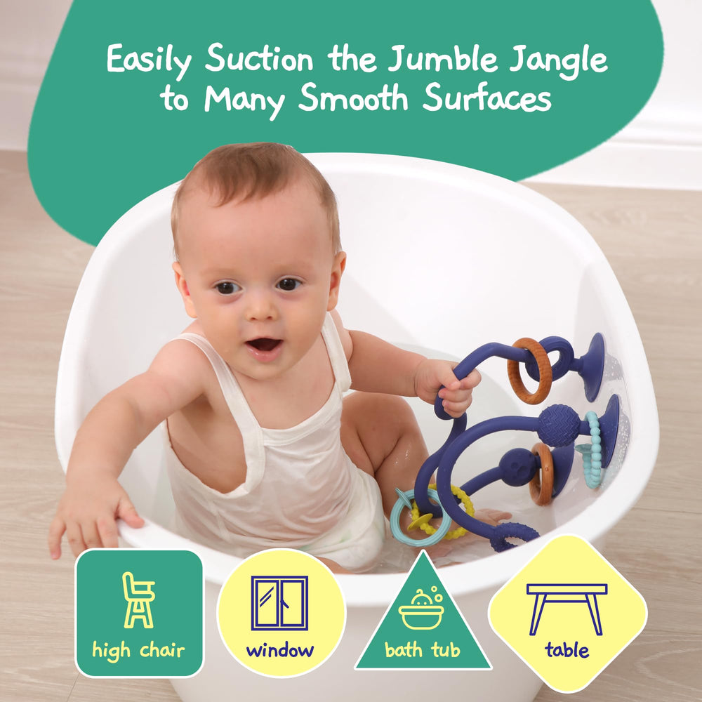 Jumble Dream Jangle dishwasher-safe toy for easy cleaning.