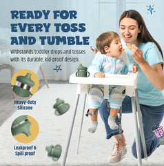 Jumble Dream sippy cup Sage Breeze exterior looks stylish and durable