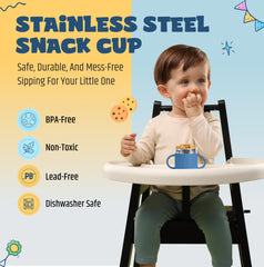 Close-up of silicone lid on Jumble Dream snack cup for gentle handling