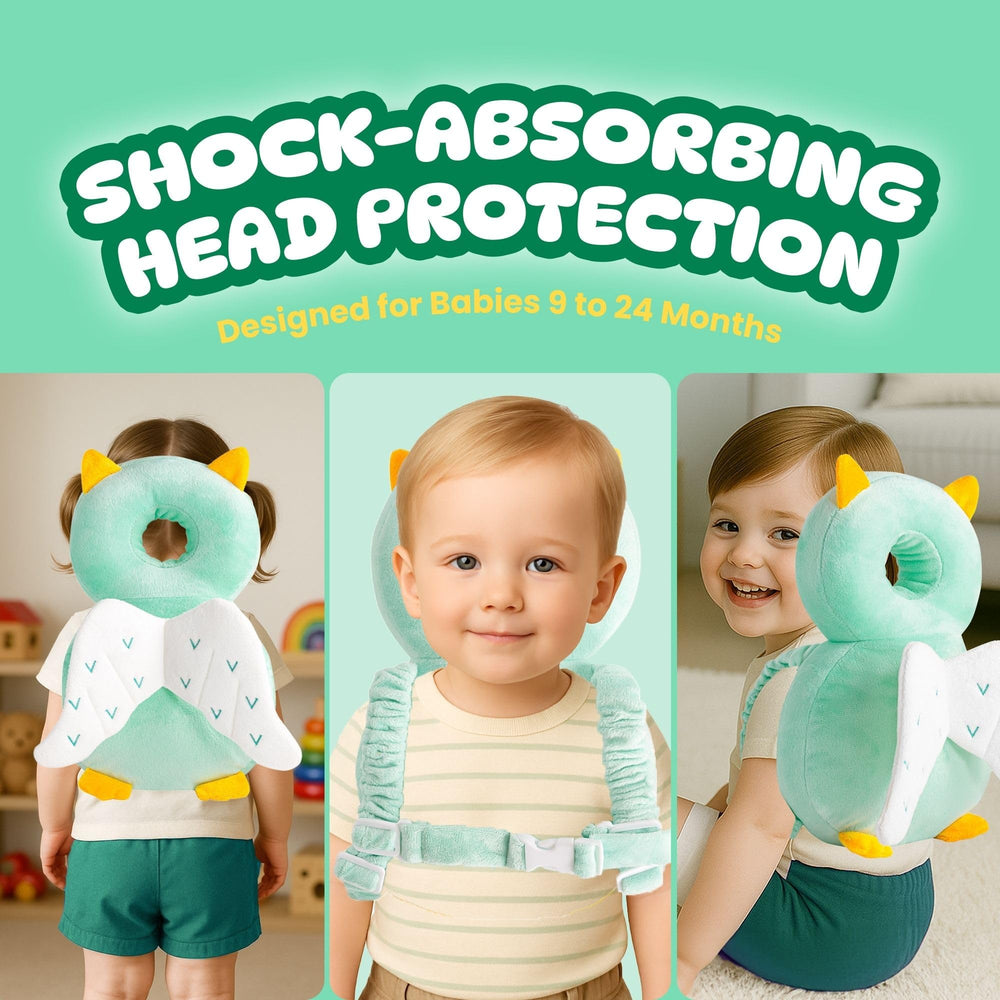 JumiLux adjustable safety strap keeps the head protector secure.