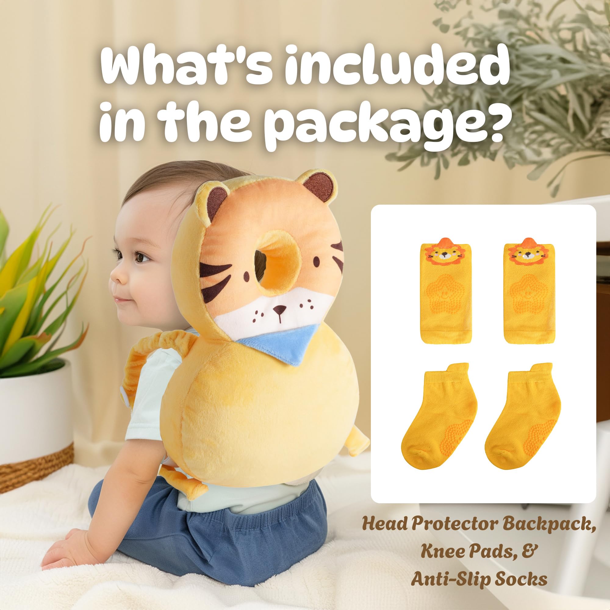 JumiLux anti-slip socks help little feet grip indoor surfaces.