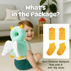 JumiLux anti slip socks help little feet grip tile floors.