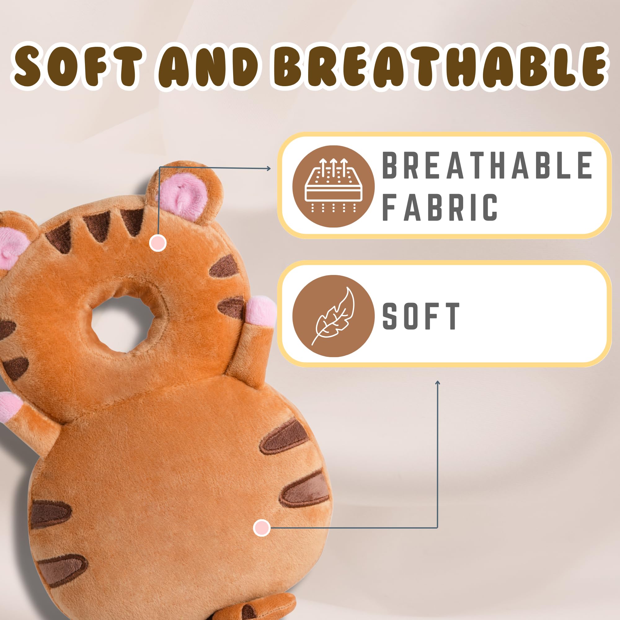 JumiLux soft plush velvet material feels gentle on delicate baby skin.