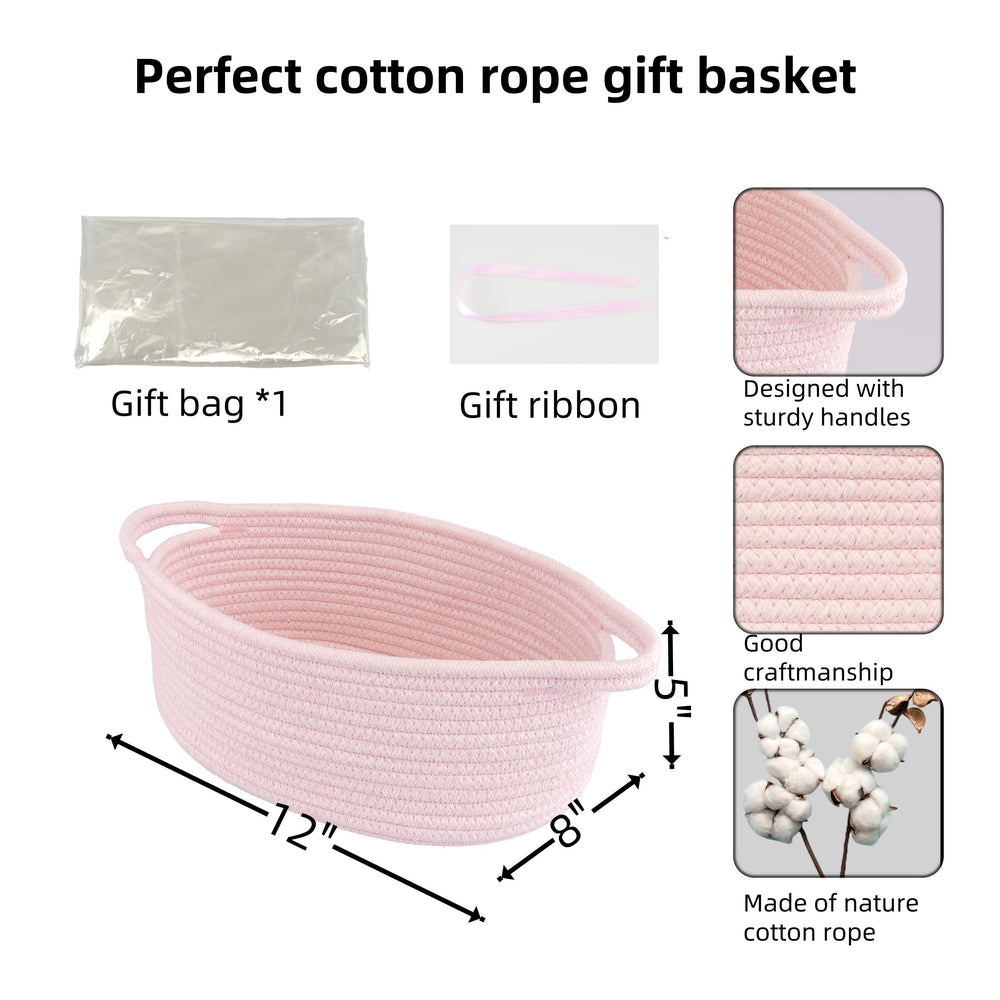 JUNBOLE gift basket with bag and ribbon showcases ready-to-gift presentation.