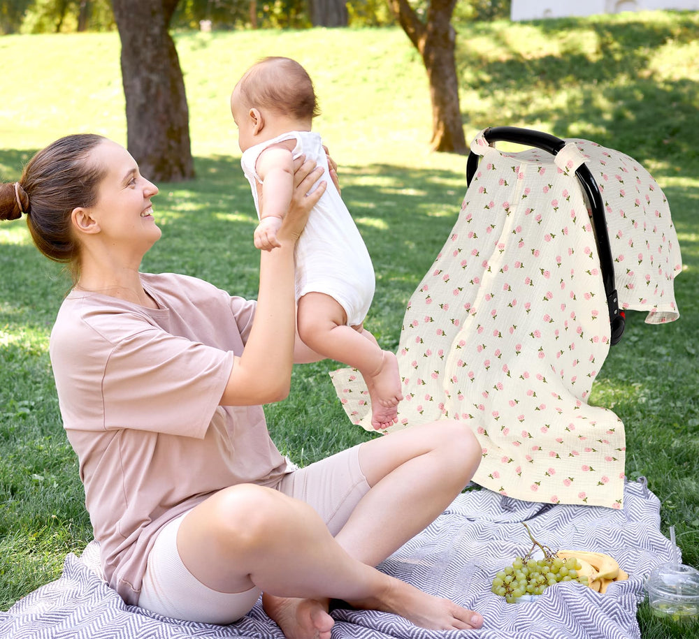 Jundetye adjustable straps fix the car seat handle for quick setup